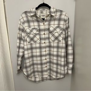 Abercrombie Womens Oversized Flannel Shirt Jacket